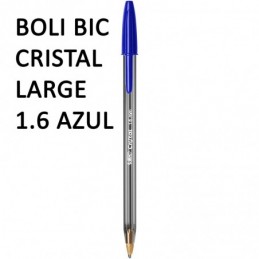 BOLIGRAFO BIC CRISTAL LARGE 1.6 AZUL
