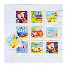 PUZZLE MADERA BABY TRANSPORTES
