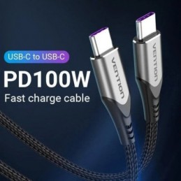 CABLE USB 2.0 TIPO C A C 100W 480MBPS 2M GRIS