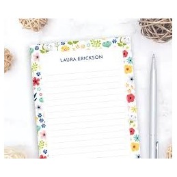 BLOC DE NOTAS 11x15 GREENBOOKLET FLORAL