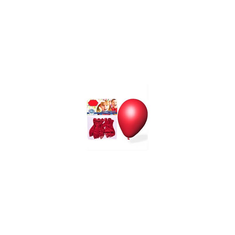 GLOBO 24 CM BOLSA 12 UNID METALIZADO
