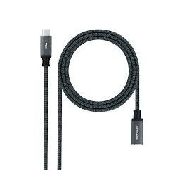 CABLE ALARGADOR USB C 3.2 50 CM NEGRO