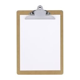 CARPETA SUJETAPAPELES MADERA CON PINZA A4