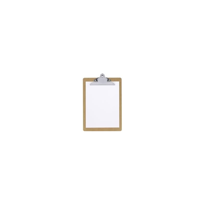 CARPETA SUJETAPAPELES MADERA CON PINZA A4