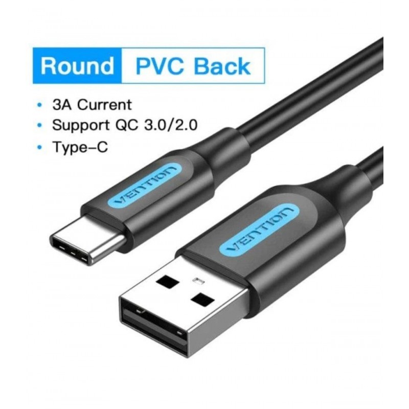 CABLE USB 2.0 VENTION USB C MACHO MACHO A 1MTS
