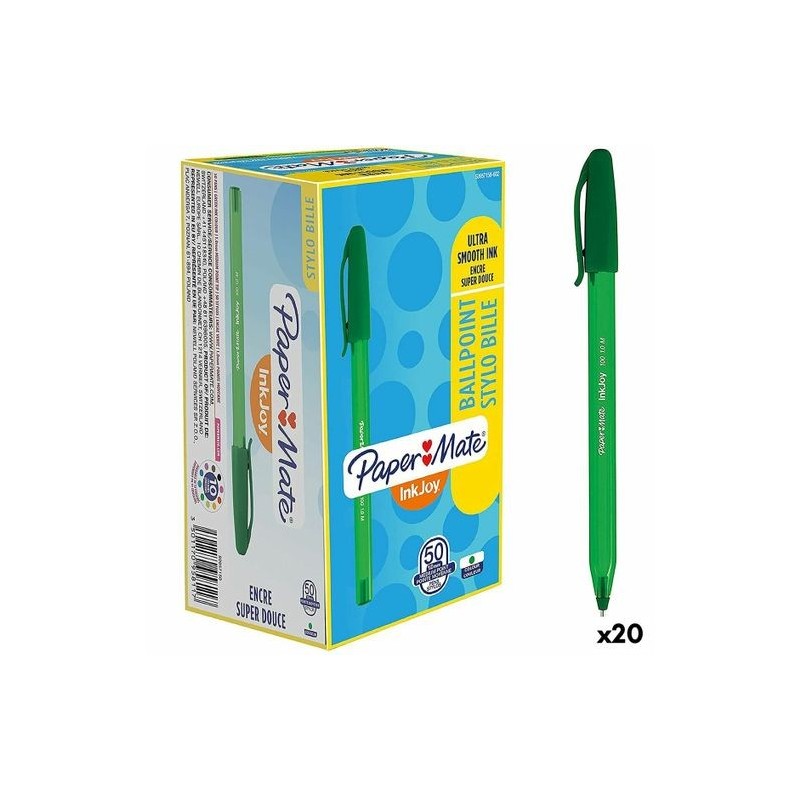 BOLIGRAFO PAPER MATE INKJOY 300 PUNTA 1MM VERDE