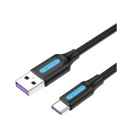 VENTION USB 2.0 TIPO C A USB MACHO 100W 1MT NEGRO