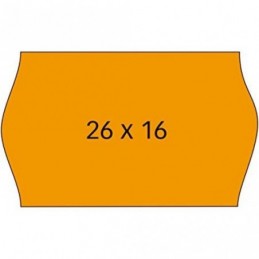 ETIQUETA ROLLO 26x16 NARANJA REMOVIBLE PACK 6 UDS