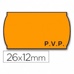 ETIQ/MAQ 26x12 FLUOR NARANJA