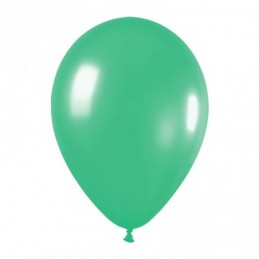 GLOBO UNICOLOR COLOR VERDE 25CM 12UDS