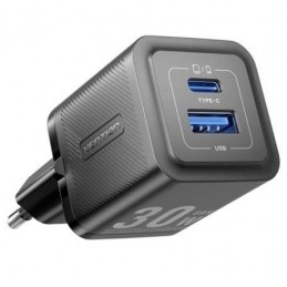 CARGADOR GAN VENTION FEQB0-EU 1 USB C 1 USB 30W