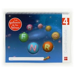 LECTOESCRITURA 5 AÑOS GALAXIA 4 CUADRICULA 12 LETR
