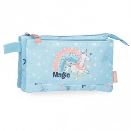PORTATODO 3 CREMALLERAS MAGIC SUMMER AZUL