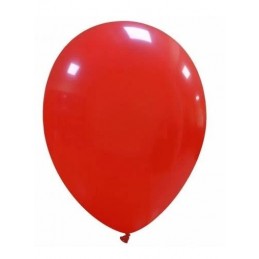 GLOBO UNICOLOR COLOR ROJO 25CM 12UDS