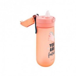 BOTELLA DE PLASTICO CON ASA DE SITICONA - YOU ARE.