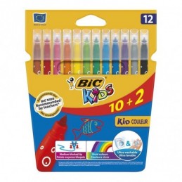 ROTULADOR BIC KIDS 10+2 TINTA BASE DE AGUA LAVABLE