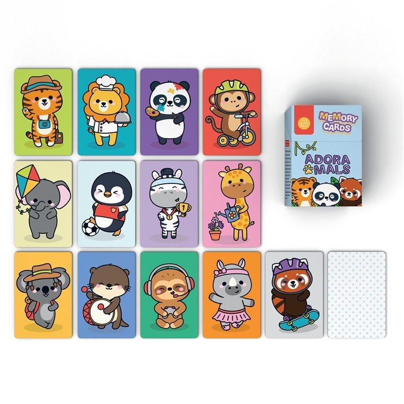 SET JUEGO CARTAS DE MEMORIA ANIMALES