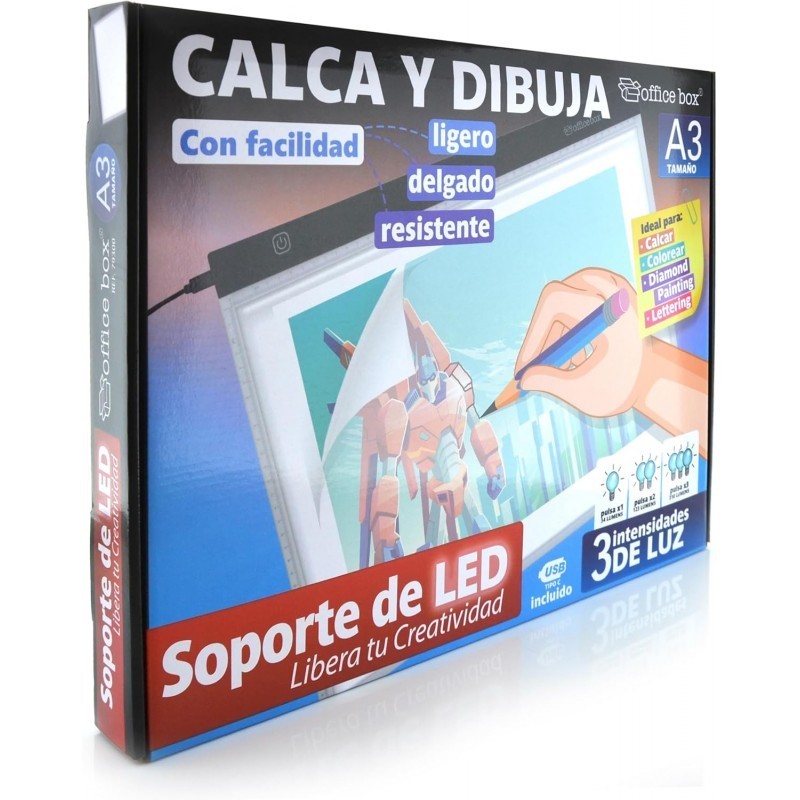 SOPORTE LED A3 CALCA Y DIBUJA
