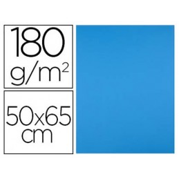 CARTULINA LIDERPAPEL 50x65cm 180G/M2 AZUL