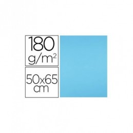 CARTULINA LIDERPAPEL 50x65CM 180GR7M2 CELESTE 25H