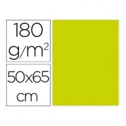CARTULINA LIDERPAPEL 50x65 180GR PISTACHO 25UDS