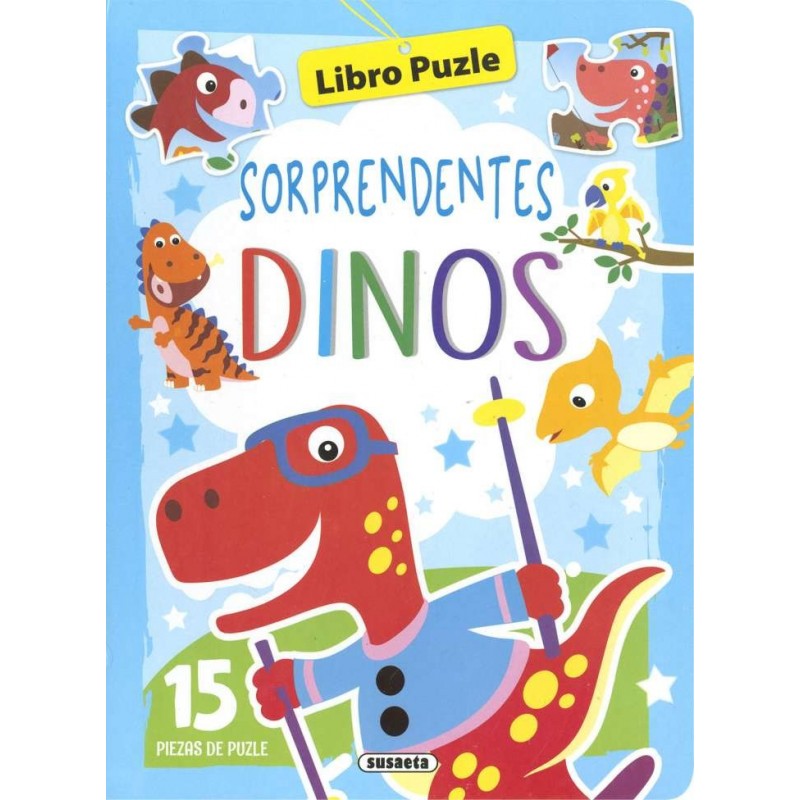 SORPRENDENTES DINOS 15 PIEZAS DE PUZZLE