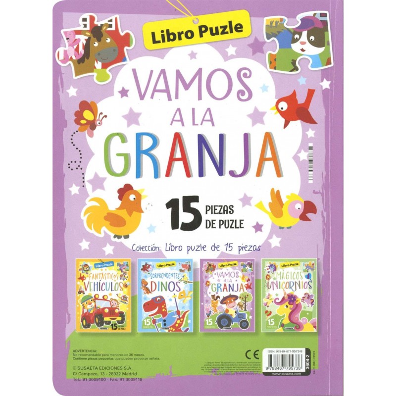 VAMOS A LA GRANJA LIBRO PUZZLE