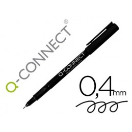ROTULADOR Q-CONNECT PUNT FINA NEGRO 0.4 MM