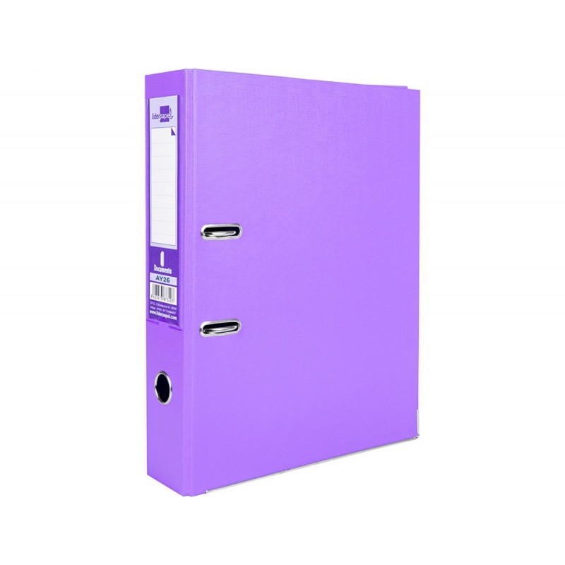 ARCHIVADOR PALANCA LIDERPAPEL FOLIO LOMO 75MM LILA