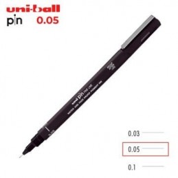 ROTULADOR CALIBRADO UNIBALL PIN 005 NEGRO