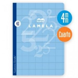 BLOC ESPIRAL FOLIO 80H 90GR CUADROVIA 3MM PLASTIC