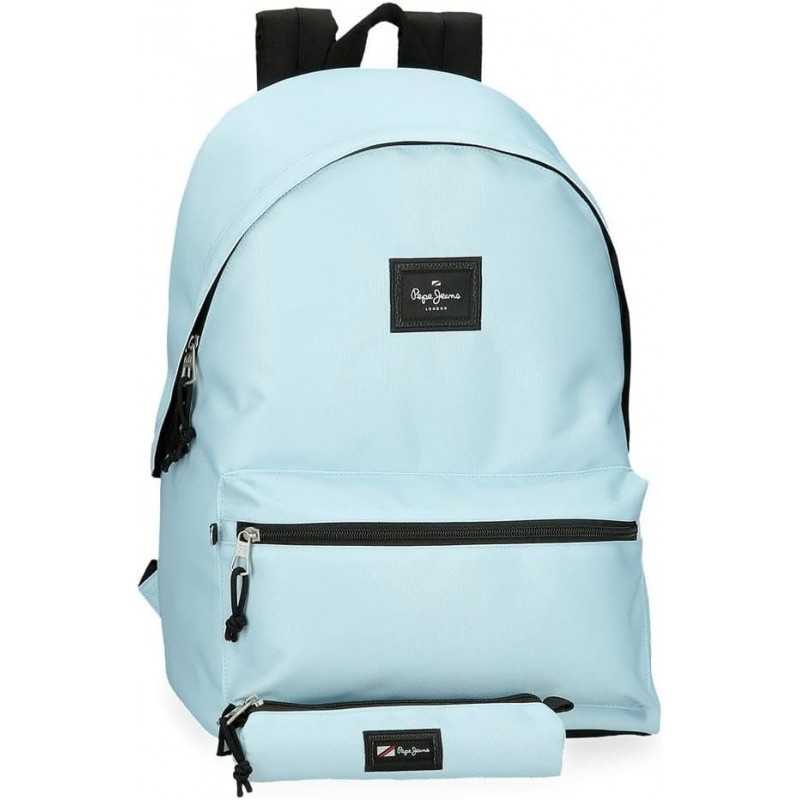 MOCHILA PORTAORDENADOR + PORTATODO ARIS COLOR AZUL