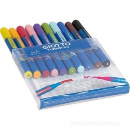 10 ROTULADOR GIOTTO TURBO PRO ACUARELABLE DOBLE PU