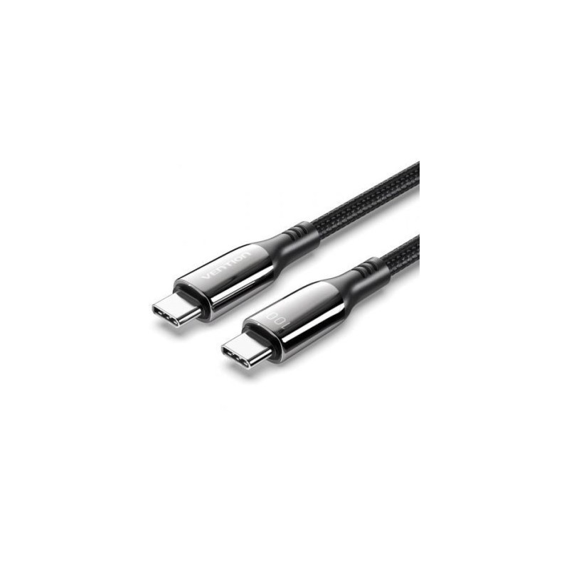 CABLE USB 2.0 TIPO C 5A 100W VENTION 1.2M NEGRO