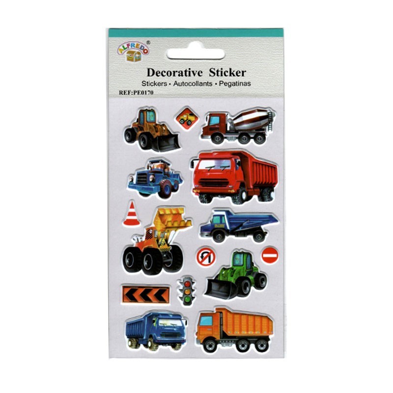 PEGATINAS 3D VEHICULOS DE TRANSPORTE