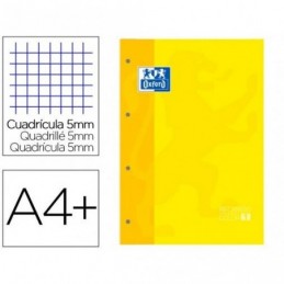 RECAMBIO COLOR A4 4/T 80H CUADRO 5MM OXFORD AMARIL