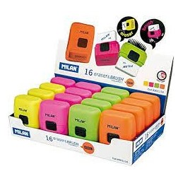 ERASER&BRUSH COMPACT FLUO