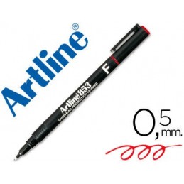 ROTULADOR PERMANENTE ARTLINE PUNTA REDONDA ROJO F