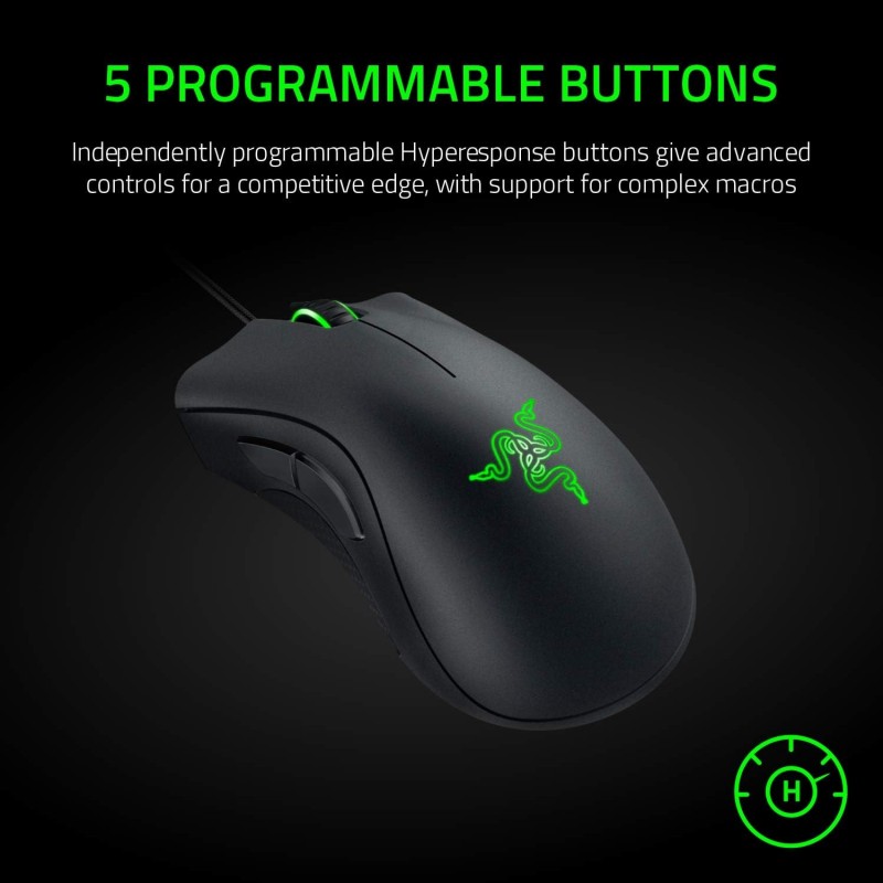 RATON RAZER DEATHADDER ESSENTIAL 6400 DPI 5 BOT PR