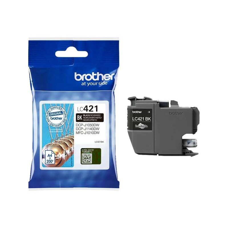 BROTHER LC421 NEGRO CARTUCHO DE TINTA ORIGINAL