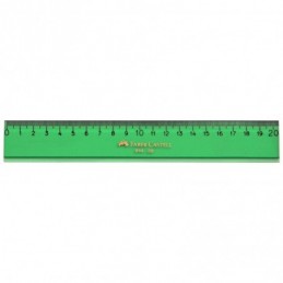 REGLA GRADUADA VERDE 20 CM FABER