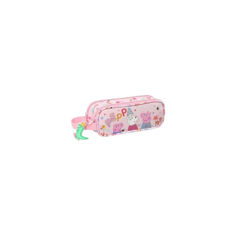 PORTATODO DOBLE PEPPA PIG HAVING FUN