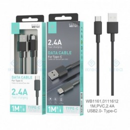 IKREA WB1161 CABLE DE DATOS USB TIPO C 2.4A 1MT