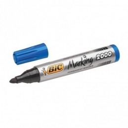 ROTULADOR MARCADOR PERMANENTE BIC CONICA AZUL
