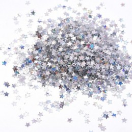 BOTE LENTEJUELAS DE ALUMINIO ESTRELLAS 7MM 30GR PL