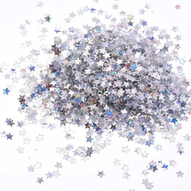 BOTE LENTEJUELAS DE ALUMINIO ESTRELLAS 7MM 30GR PL