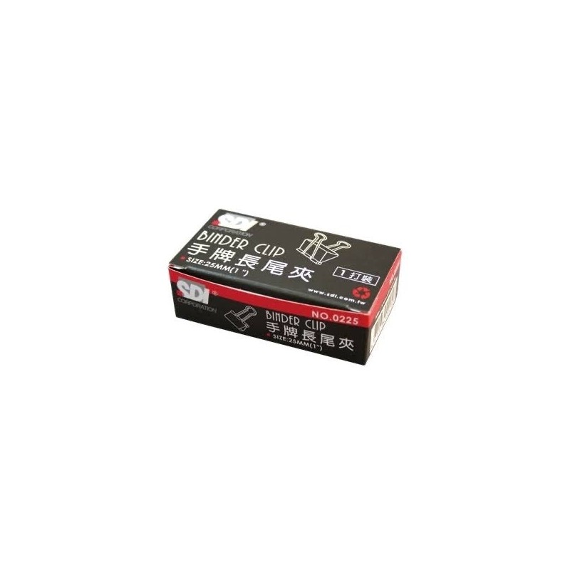 CAJA 12 PINZAS PALAS ABATIBLES 25 mm
