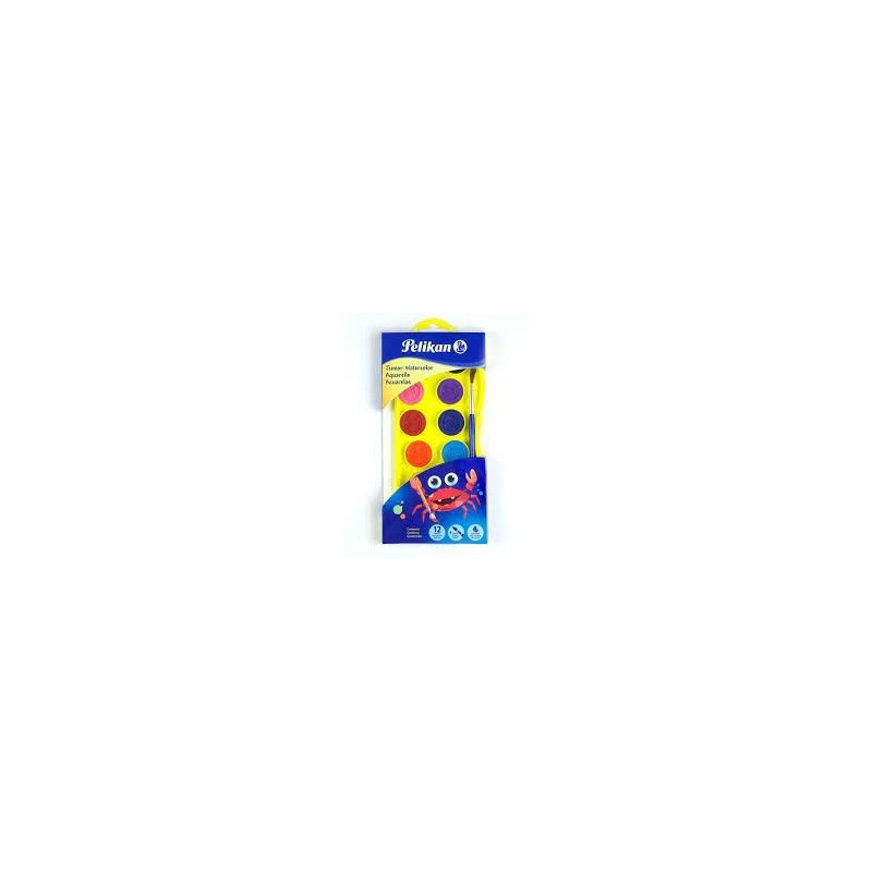 CAJA ACUARELAS JUNIOR SURTIDAS 12PCS