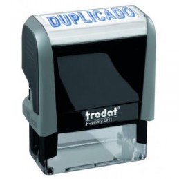 SELLO AUTOMATICO DUPLICADO TINTA AZUL