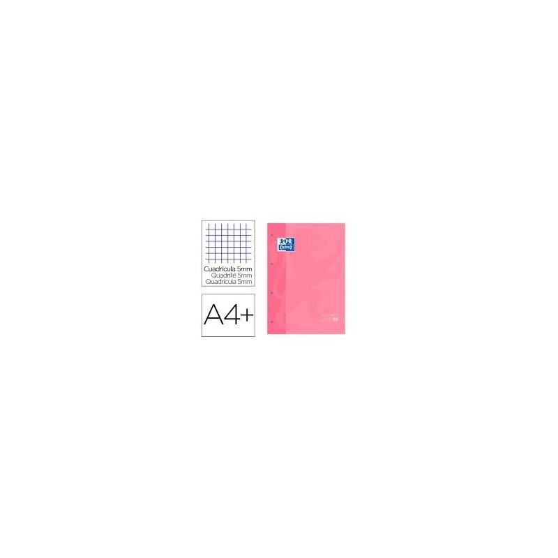 RECAMBIO COLOR A4 4/T 80H CUADRO 5MM OXFORD ROSA C